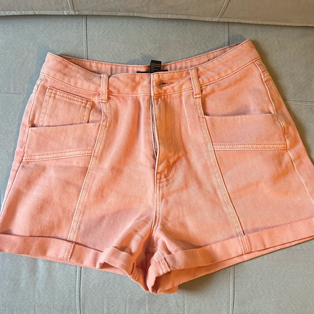 Peach Cargo Shorts
